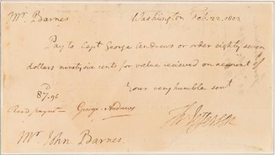 Lot #7 Thomas Jefferson Autograph Document Signed as President - Image 2