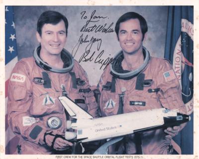 Lot #467 John Young and Bob Crippen Signed Photograph - Image 1