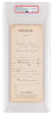 Lot #262 Frederick Douglass Document Signed - PSA GEM MT 10 - Image 1