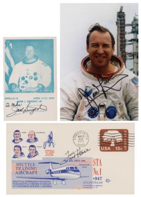 Lot #418 Apollo 13 Crew (3) Signed Items