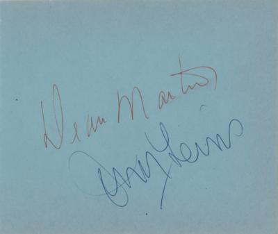 Lot #734 Dean Martin and Jerry Lewis Signatures - Image 1