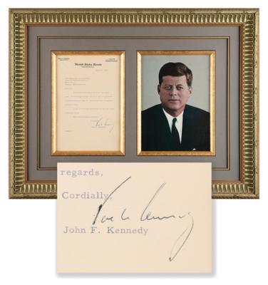 Lot #40 John F. Kennedy Typed Letter Signed as a United States Senator - Image 1