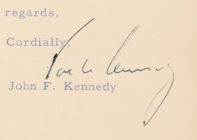 Lot #40 John F. Kennedy Typed Letter Signed as a United States Senator - Image 4