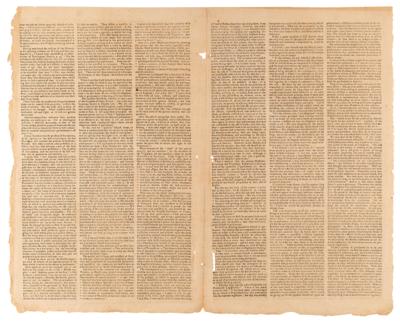 Lot #53 John Adams: The Boston Gazette from March 6, 1775, with Masthead Woodcut by Paul Revere - Open Letter from Novanglus to the Inhabitants of the Colony of Massachusetts-Bay - Image 2