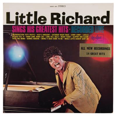 Lot #659 Little Richard Signed Album - Little Richard Sings His Greatest Hits - Image 1