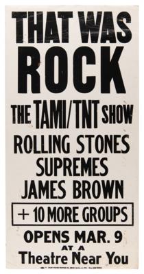 Lot #666 Rolling Stones Original 'That Was Rock' Boxing-Style Poster - Image 1