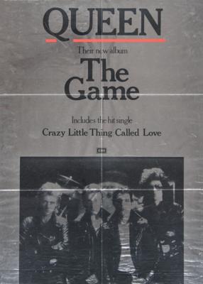 Lot #665 Queen ‘The Game’ Promotional Poster - Image 1