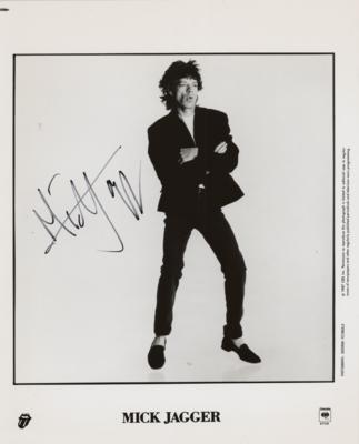 Lot #668 Rolling Stones: Mick Jagger Signed Photograph - Image 1