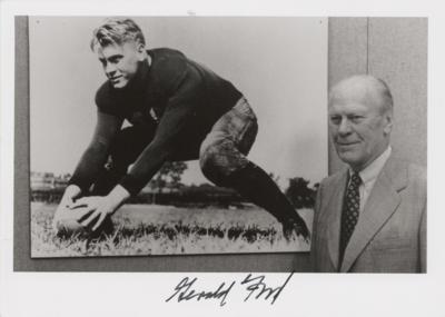 Lot #84 Gerald Ford Signed Photograph - Image 1