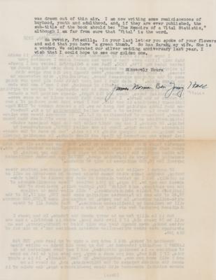 Lot #534 James Norman Hall Typed Letter Signed - Image 2