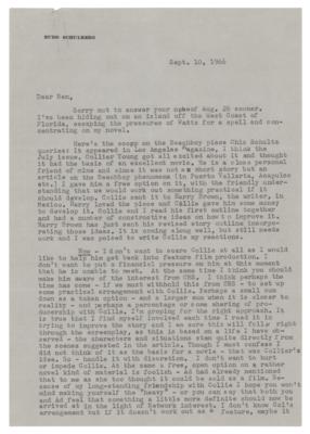 Lot #543 Budd Schulberg Typed Letter Signed - Image 2