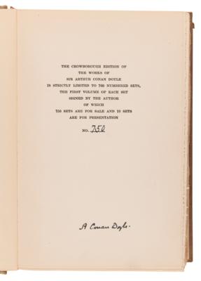 Lot #517 Arthur Conan Doyle Signed 24-Volume Set of Complete Works - Crowborough Edition (#750/760) - Image 4