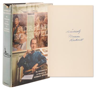 Lot #496 Norman Rockwell Signed Book - My Adventures as an Illustrator - Image 1