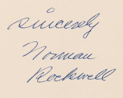 Lot #496 Norman Rockwell Signed Book - My Adventures as an Illustrator - Image 2