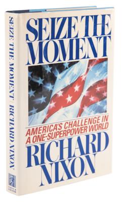 Lot #115 Richard Nixon Signed Book - Seize the Moment - Image 3