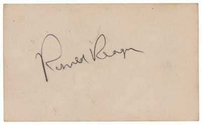 Lot #123 Ronald Reagan Signature - Image 1