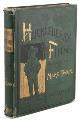 Lot #515 Samuel L. Clemens Signed Cabinet Photograph with First American Edition (Early State) of Adventures of Huckleberry Finn - Image 3