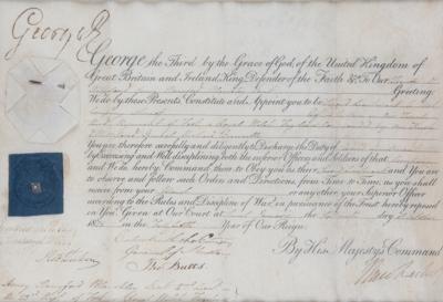 Lot #293 King George III Document Signed - Image 2