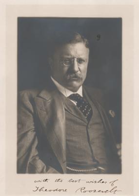 Lot #28 Theodore Roosevelt Signed Oversized Photograph - Image 1