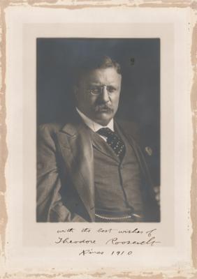 Lot #28 Theodore Roosevelt Signed Oversized Photograph - Image 2