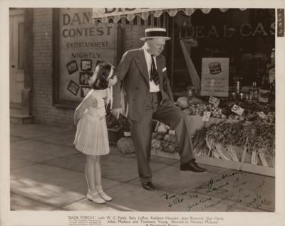 Lot #722 W. C. Fields Signed Photograph as "Uncle Bill" - Image 1