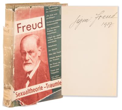 Lot #231 Sigmund Freud Signed Book - Short