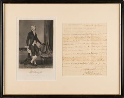 Lot #168 Robert R. Livingston Autograph Letter