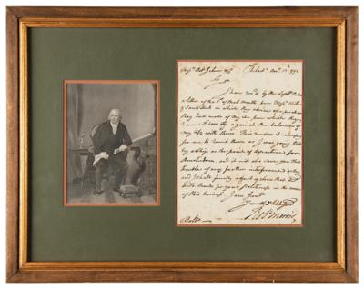 Lot #305 Robert Morris Autograph Letter Signed - Image 1