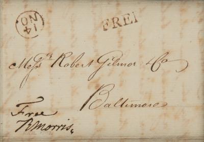 Lot #305 Robert Morris Autograph Letter Signed - Image 3