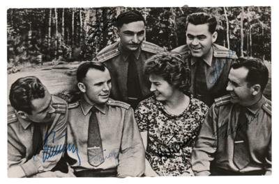 Lot #469 Vostok Cosmonauts Signed Photograph - Image 1