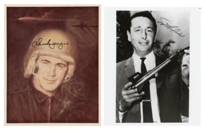 Lot #402 Chuck Yeager and Scott Crossfield (2) Signed Photographs - Image 1