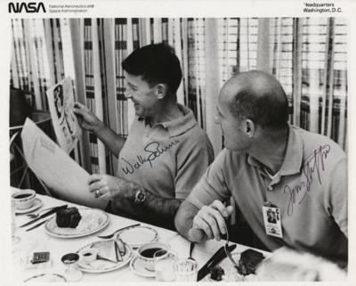 Lot #441 Gemini 6: Wally Schirra and Tom Stafford Signed Photograph - Image 1