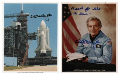 Lot #464 Deke Slayton (2) Signed Photographs - Image 1