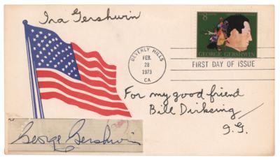 Lot #614 George and Ira Gershwin Signed FDC