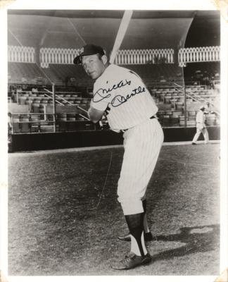 Lot #782 Mickey Mantle Signed Photograph