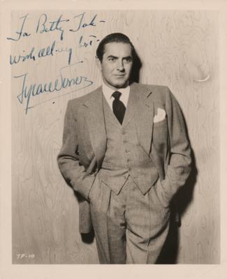 Lot #741 Tyrone Power Signed Photograph - Image 1