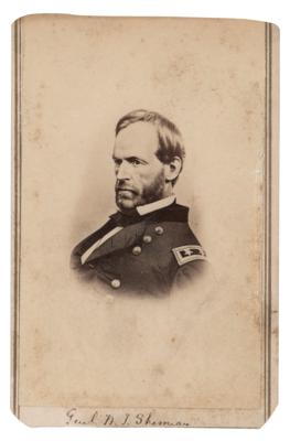 Lot #387 William T. Sherman Carte-de-Visite