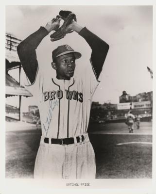 Lot #789 Satchel Paige Signed Photograph - Image 1