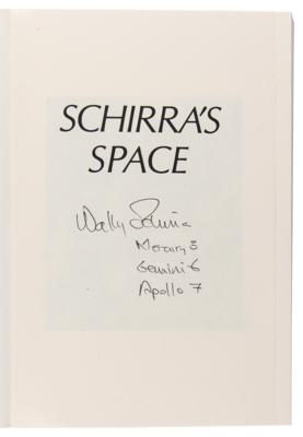 Lot #429 Apollo Astronauts: James Lovell and Wally Schirra (2) Signed Books - Image 2