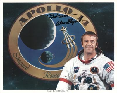 Lot #458 Moonwalkers: Alan Shepard, Charlie Duke, and Gene Cernan (3) Signed Photographs - Image 3