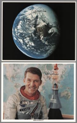 Lot #461 Wally Schirra (2) Signed Photographs - Image 1