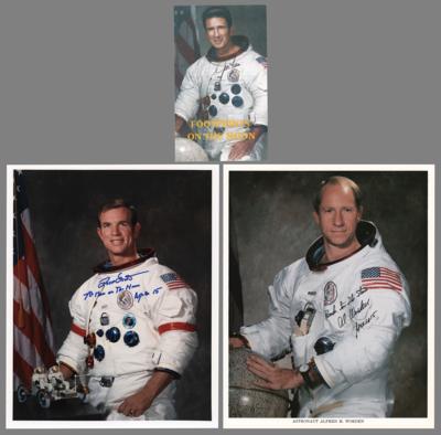 Lot #420 Apollo 15 (3) Signed Items