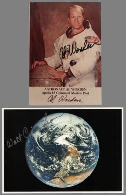 Lot #428 Apollo Astronauts (8) Signed Items: Shepard, Borman, Cunningham, and Worden - Image 3