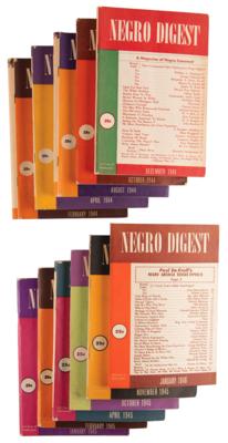 Lot #312 Negro Digest (1944–1946) - 11 Issues, with Langston Hughes, Eleanor Roosevelt, W. E. B. Du Bois - Image 1