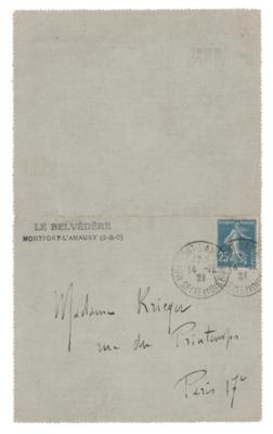 Lot #604 Maurice Ravel Autograph Letter Signed - Image 2