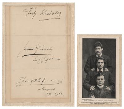 Lot #596 Fritz Kreisler, Jean Gerardy, and Josef