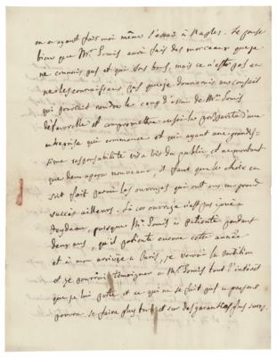 Lot #565 Gioachino Rossini Autograph Letter Signed: "I am not at all of the opinion that this opera...would be suitable for Italian theater" - Image 2