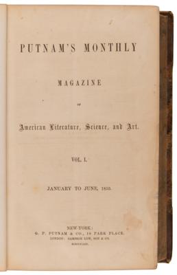 Lot #545 Henry D. Thoreau: First Appearance of 'An Excursion to Canada' in Putnam's Monthly - Image 2