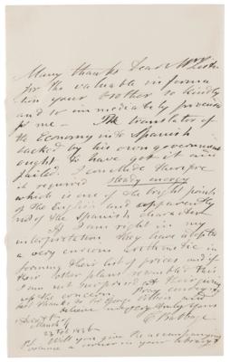 Lot #214 Charles Babbage Autograph Letter Signed About Translating On the Economy of Machinery and Manufactures - Image 1