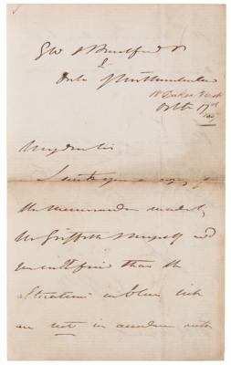 Lot #215 Isambard Kingdom Brunel Autograph Letter Signed - Image 1